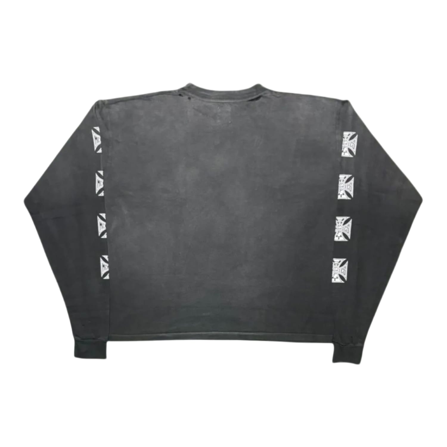 Happy Memories Don't Die HMDD Biker Longsleeve T-Shirt Washed Black
