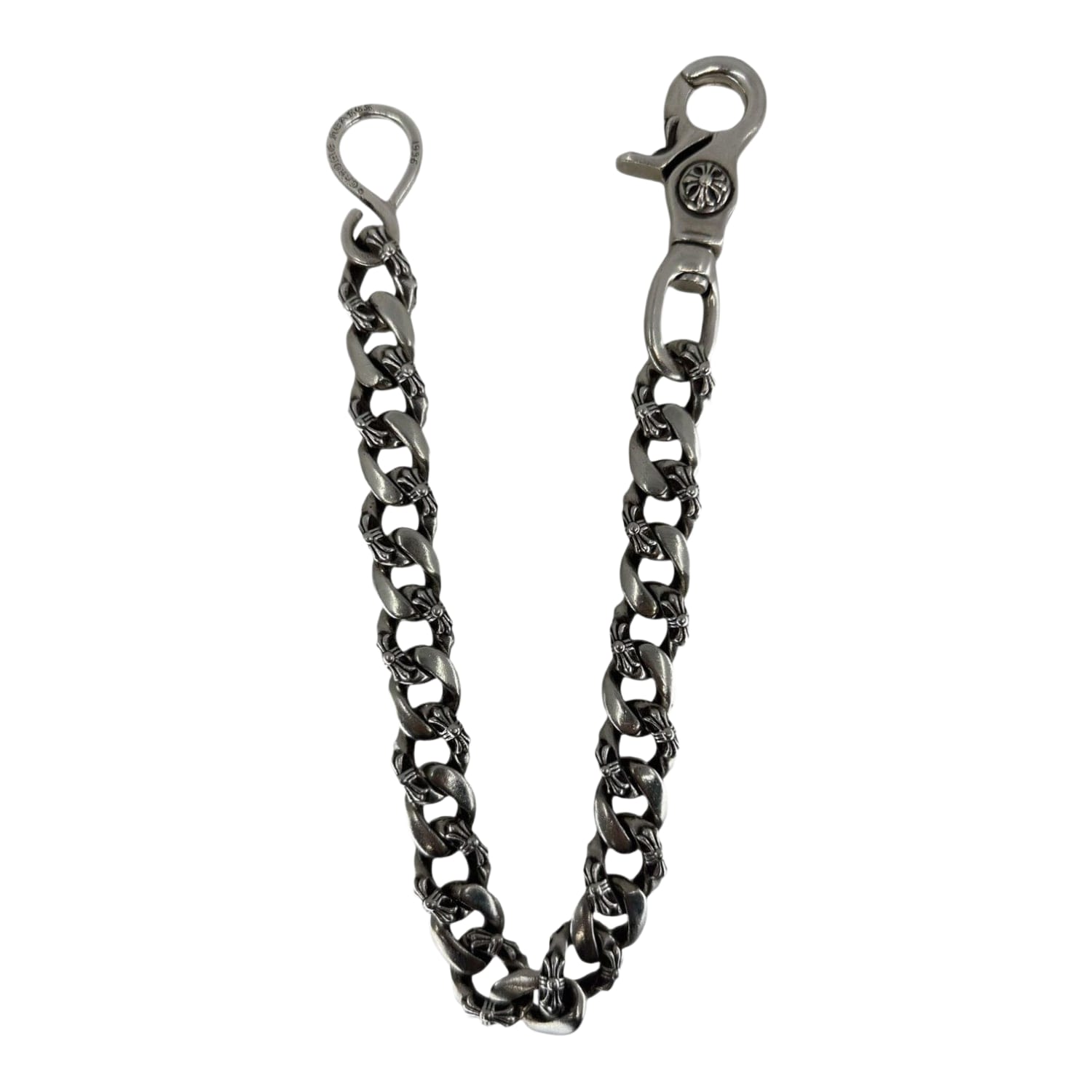 Chrome Hearts Silver Fancy Link Wallet Chain - 14.5 Inches