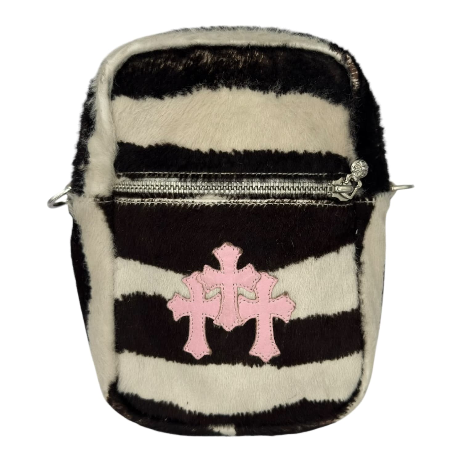 Chrome Hearts Zebra Taka Phone Pouch Pink Patch Bag