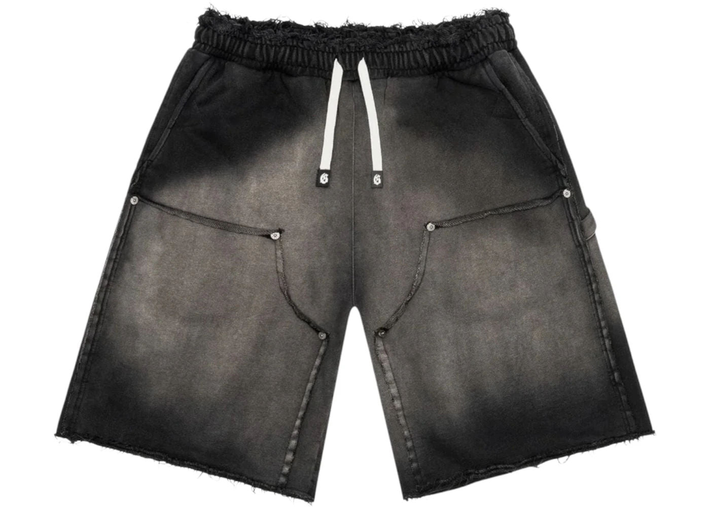 Godspeed Carpenter Distressed Shorts Black Sun Fade