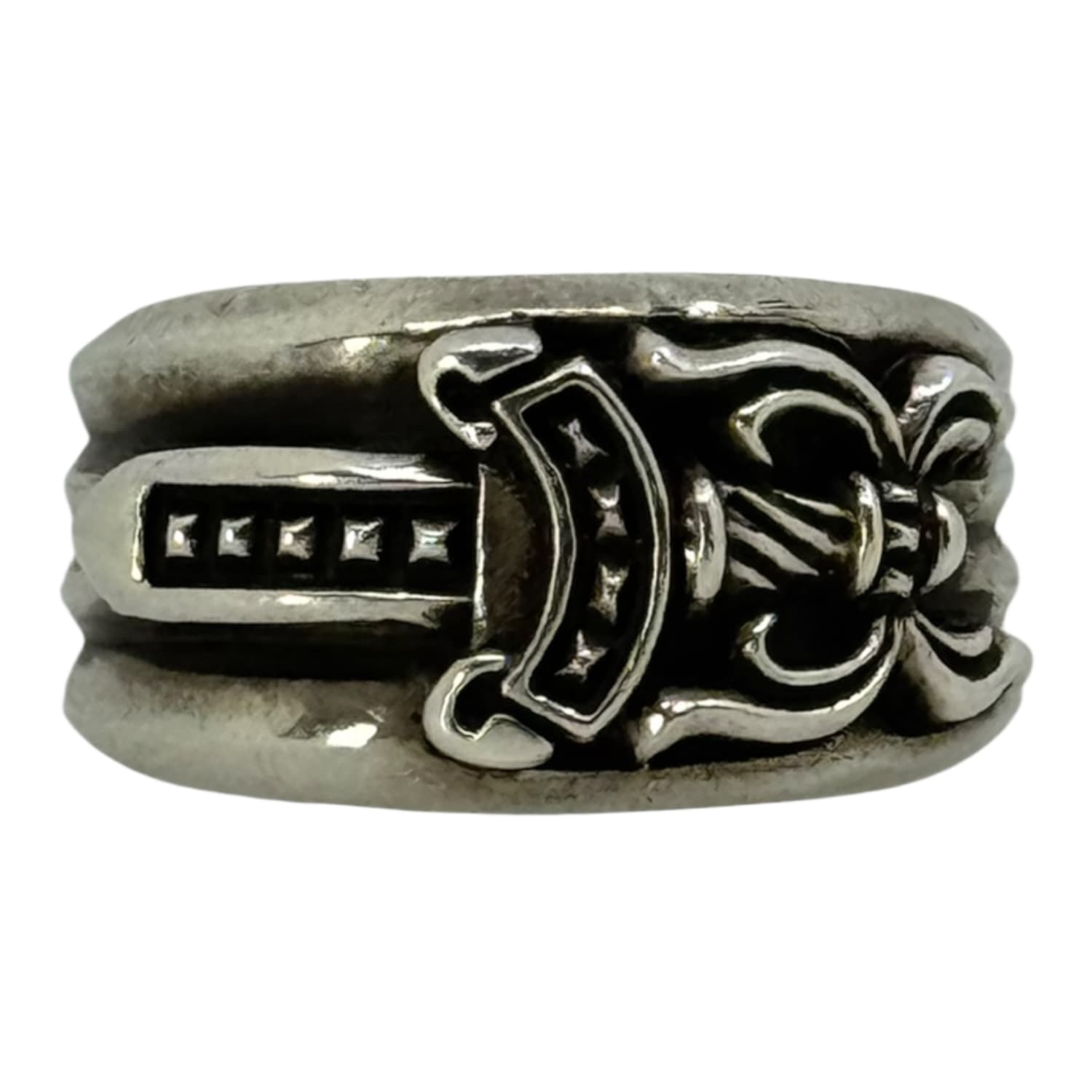 Chrome Hearts Silver Dagger Ring - US Size 11