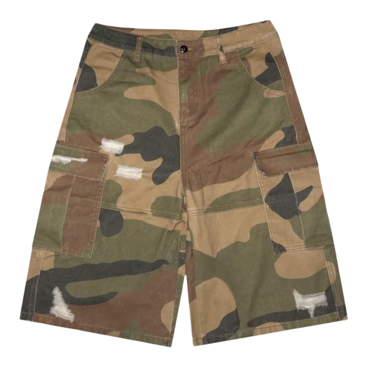 Killtec Distressed Camo Jean Shorts