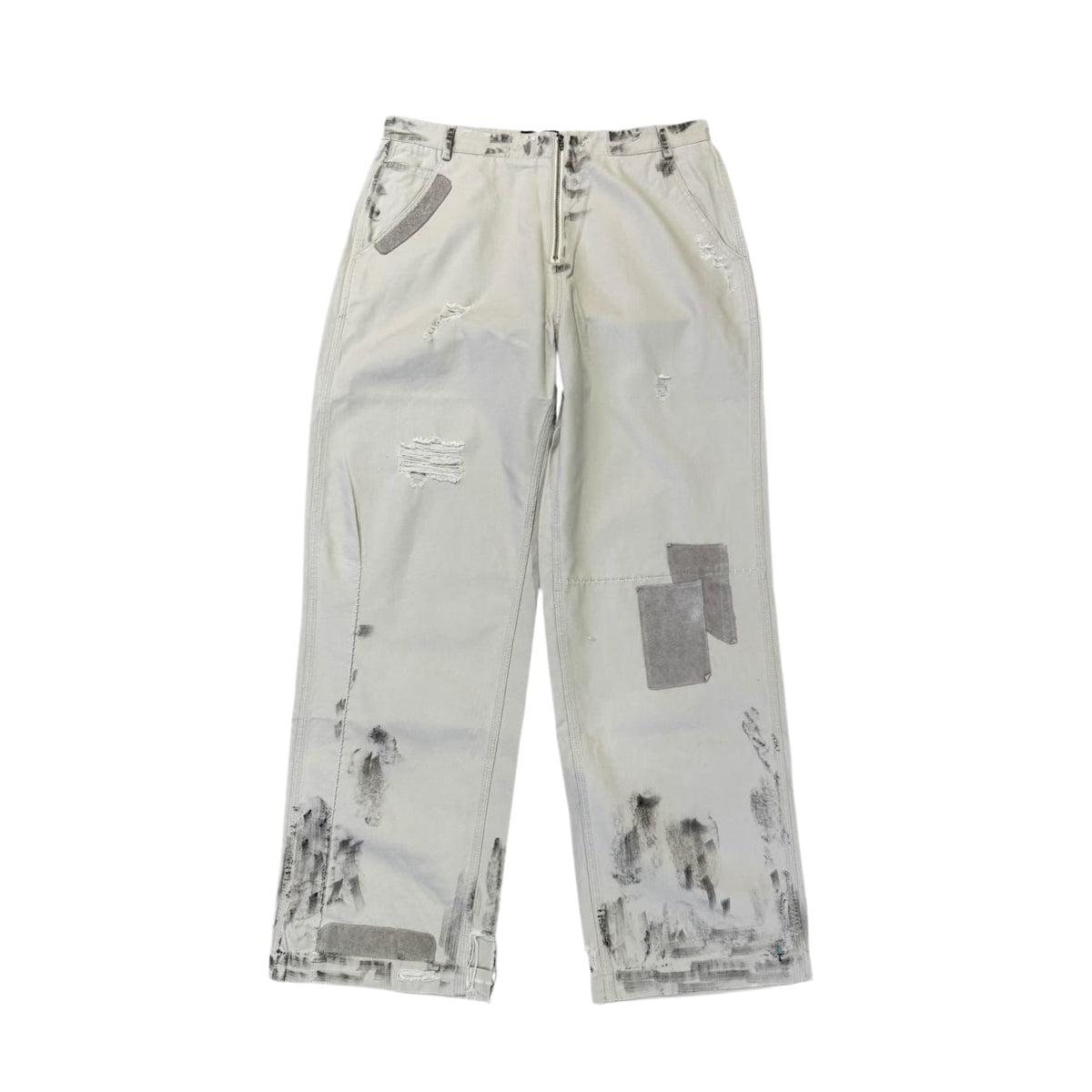 Richill Melancholy Dirty Suede Panelled Straight Trouser