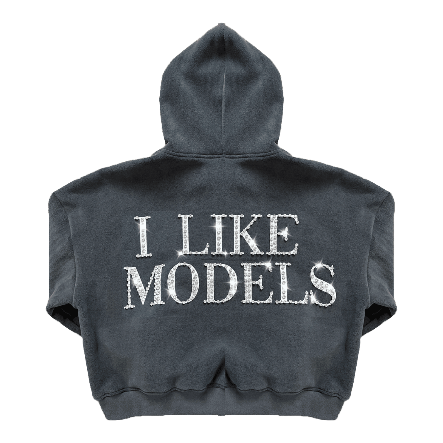 77 Studios Rhinestone Models Hoodie