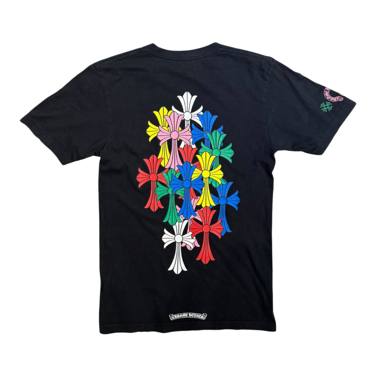 Chrome Hearts Multi Color Cross Cemetery T-shirt Black