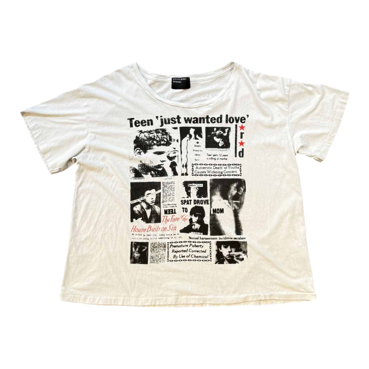 Enfants Riches Déprimés Teen Just Wanted Love T-Shirt Ivory/Multicolor