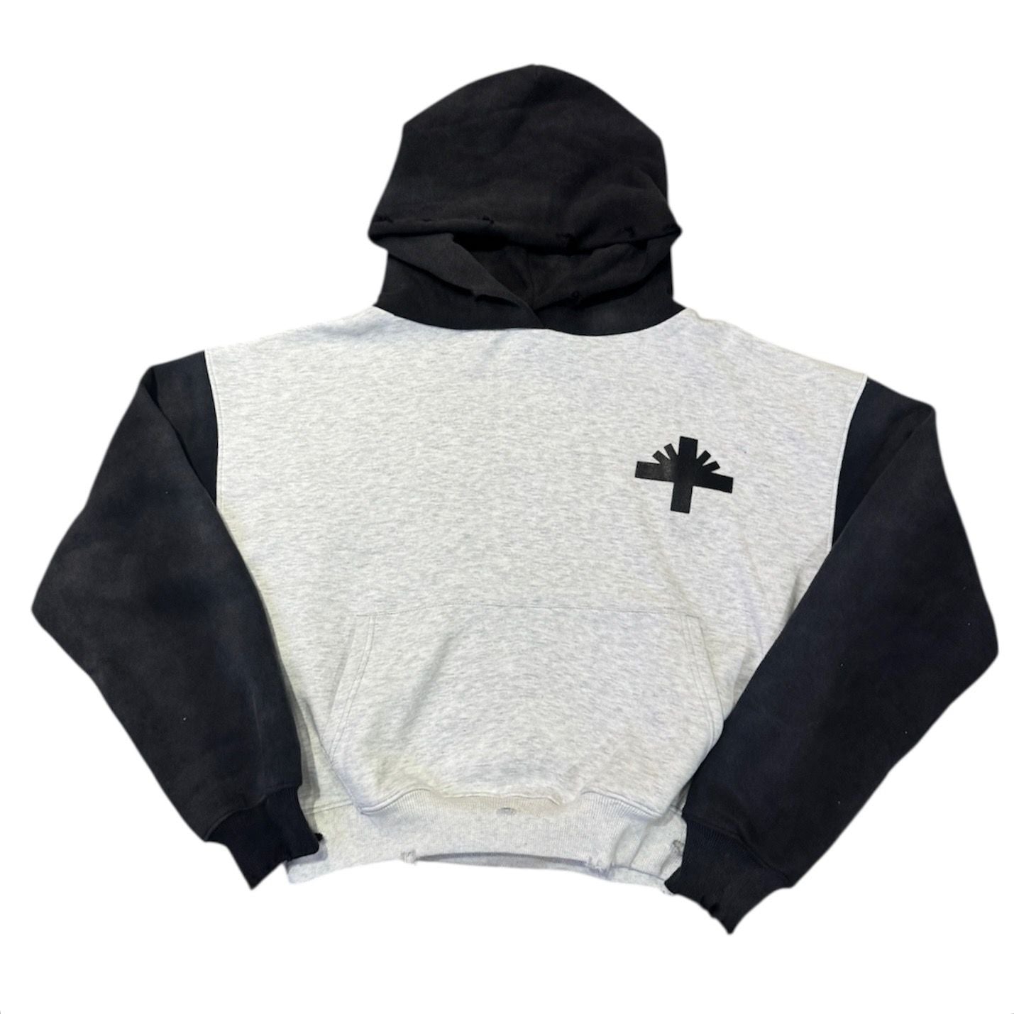 Vertabrae Classic Two-Tone Hoodie Grey/Black