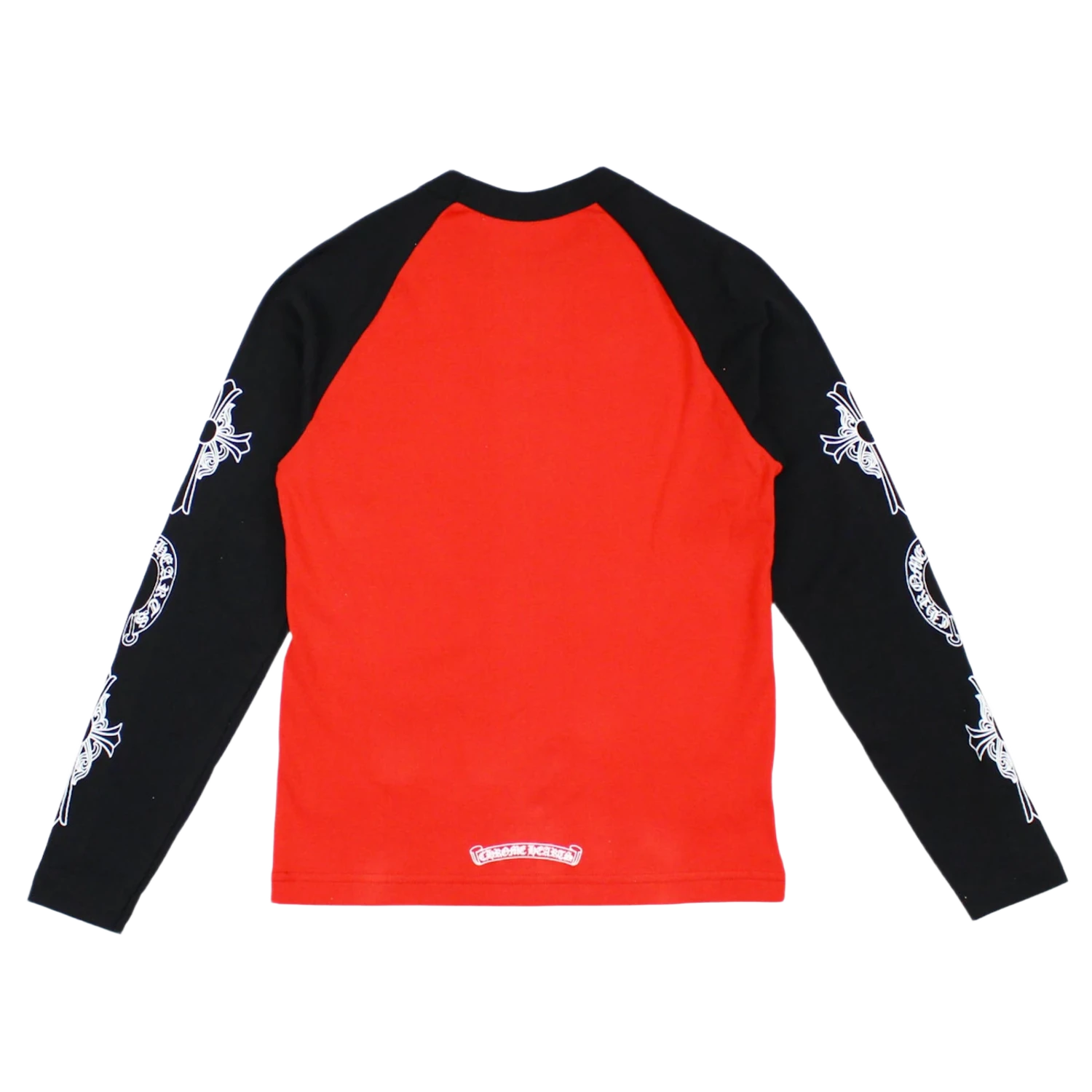 Chrome Hearts Neck Logo Baseball Shirt Red/Black