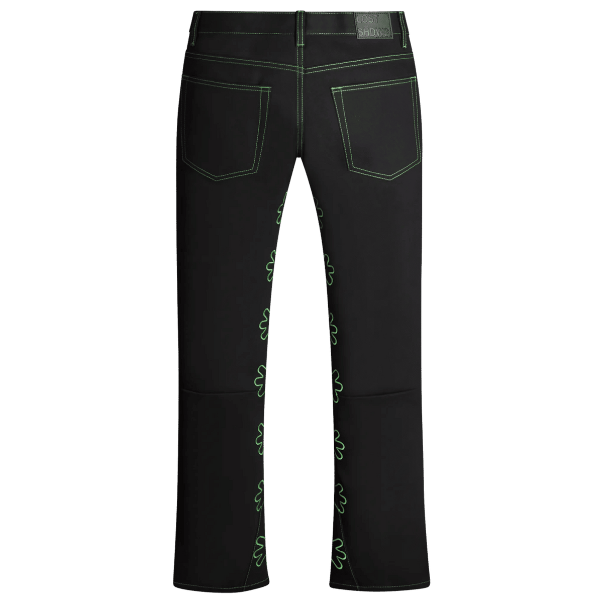 LostShdws Drkshdws Outline Denim Pants Green