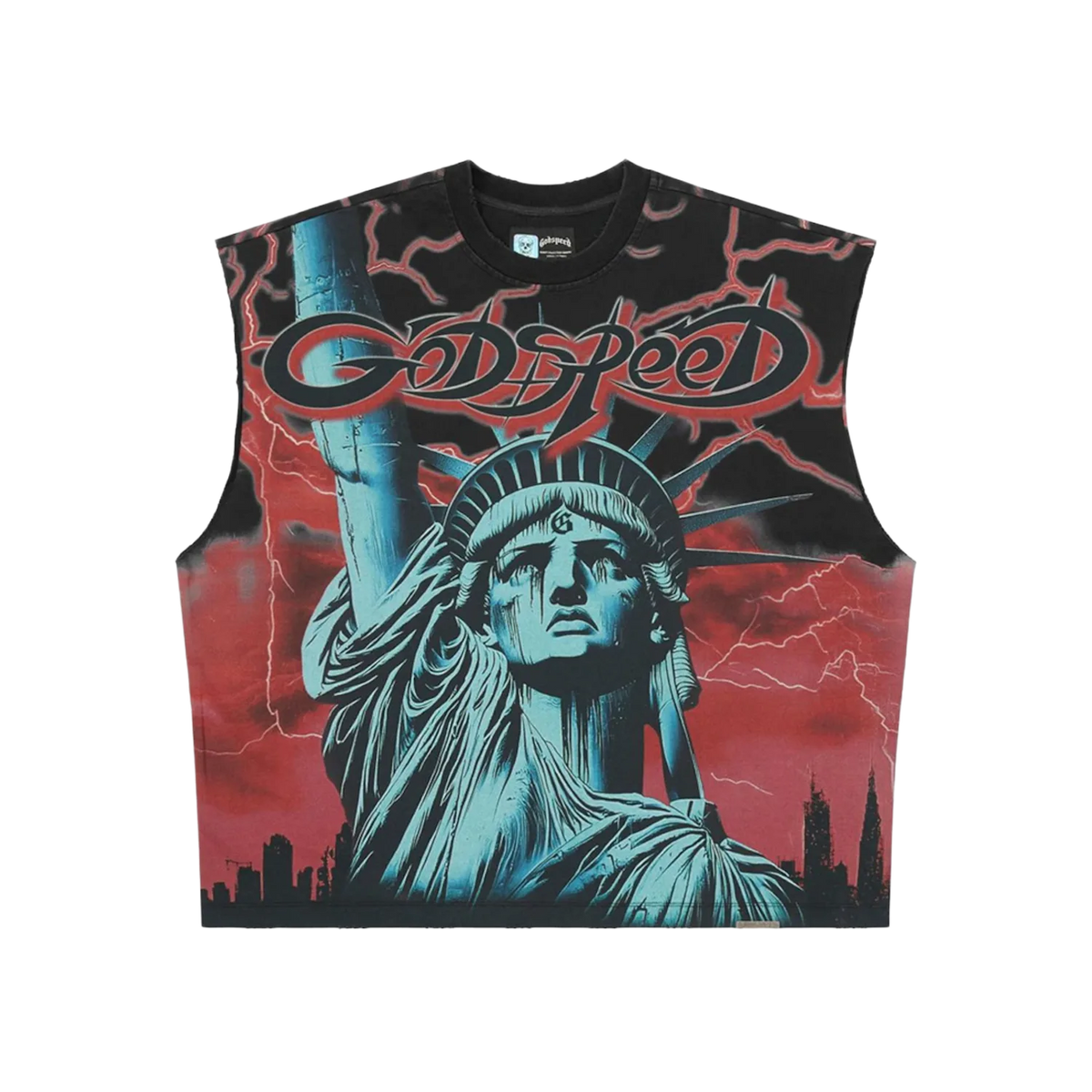 Godspeed Voltage Sleeveless T-shirt Red