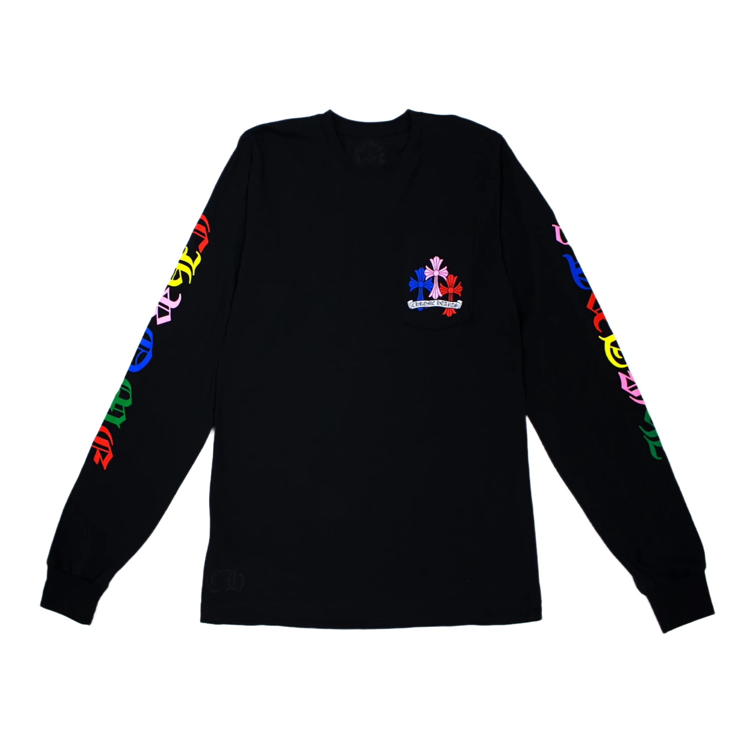 Chrome Hearts Multi Color Cross Cemetery L/S T-shirt Black