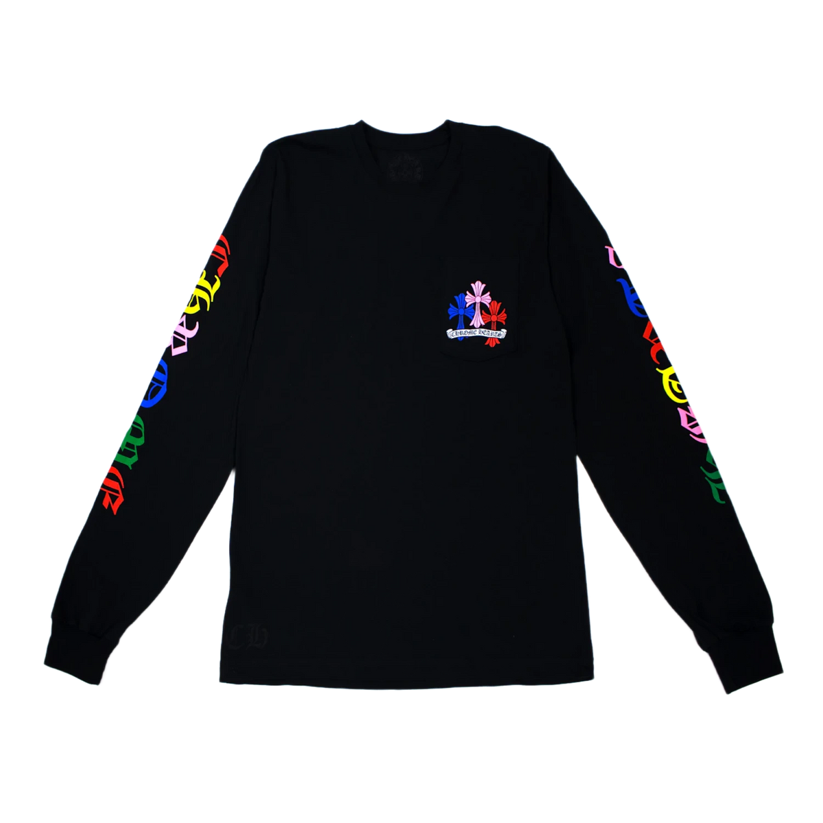 Chrome Hearts Multi Color Cross Cemetery L/S T-shirt Black