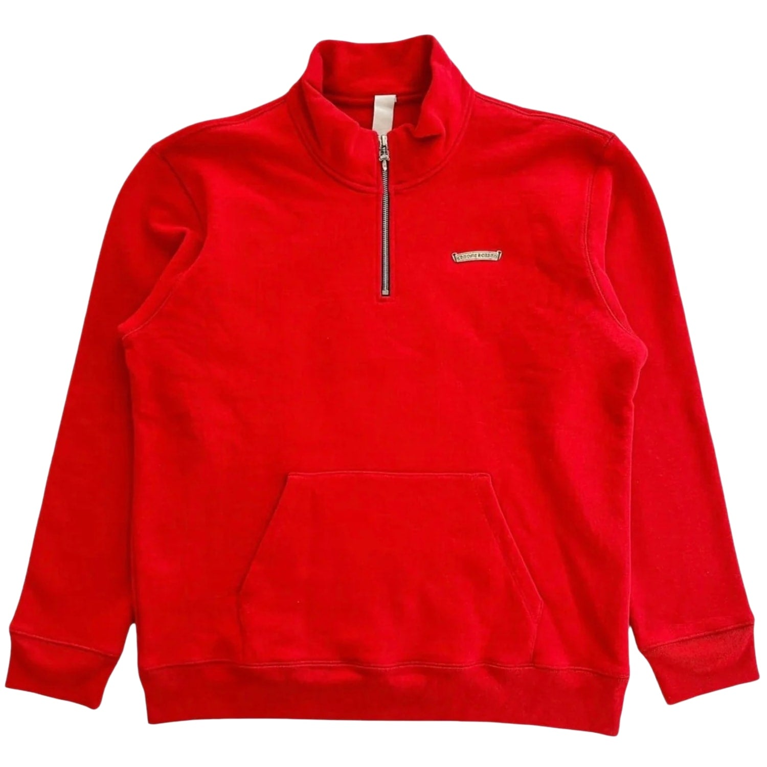 Chrome Hearts King Taco Embroidered Quarter Zip Red