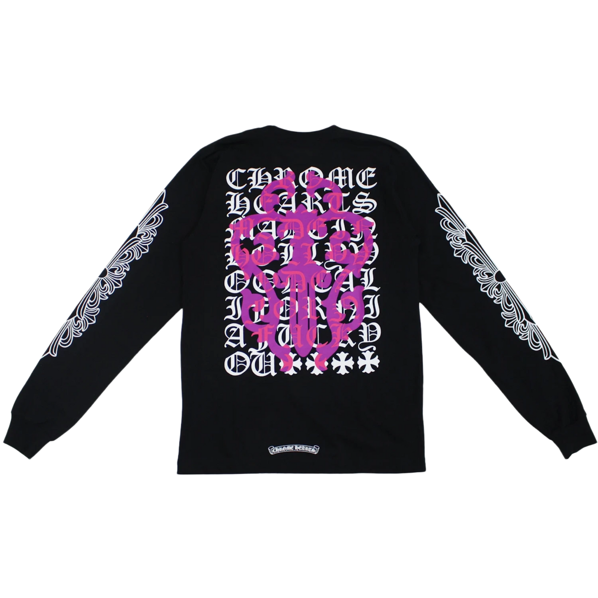 Chrome Hearts Eye Chart Dagger Longsleeve T-shirt Black