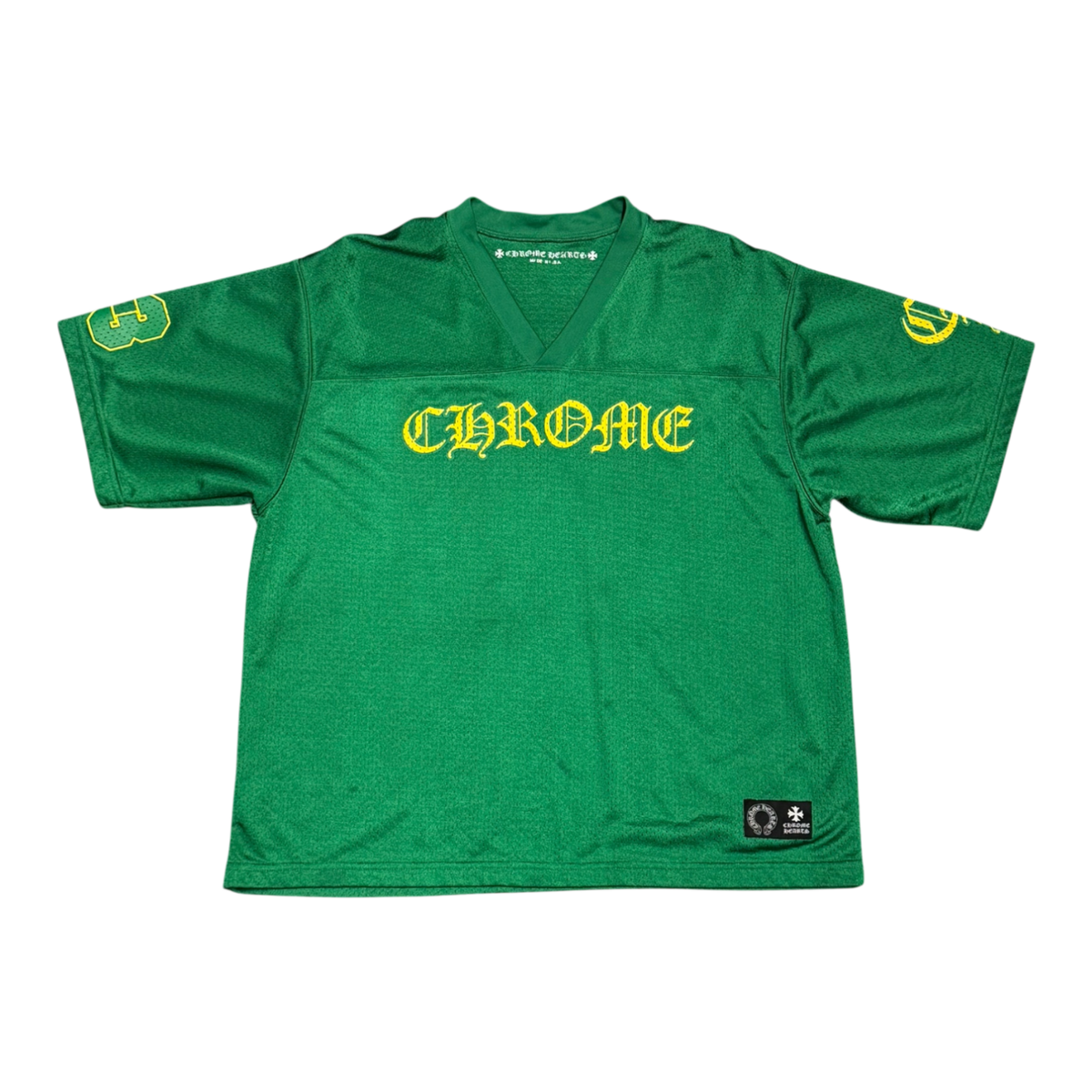 Chrome Hearts Sports Mesh Warm Up Short Sleeve Jersey Green
