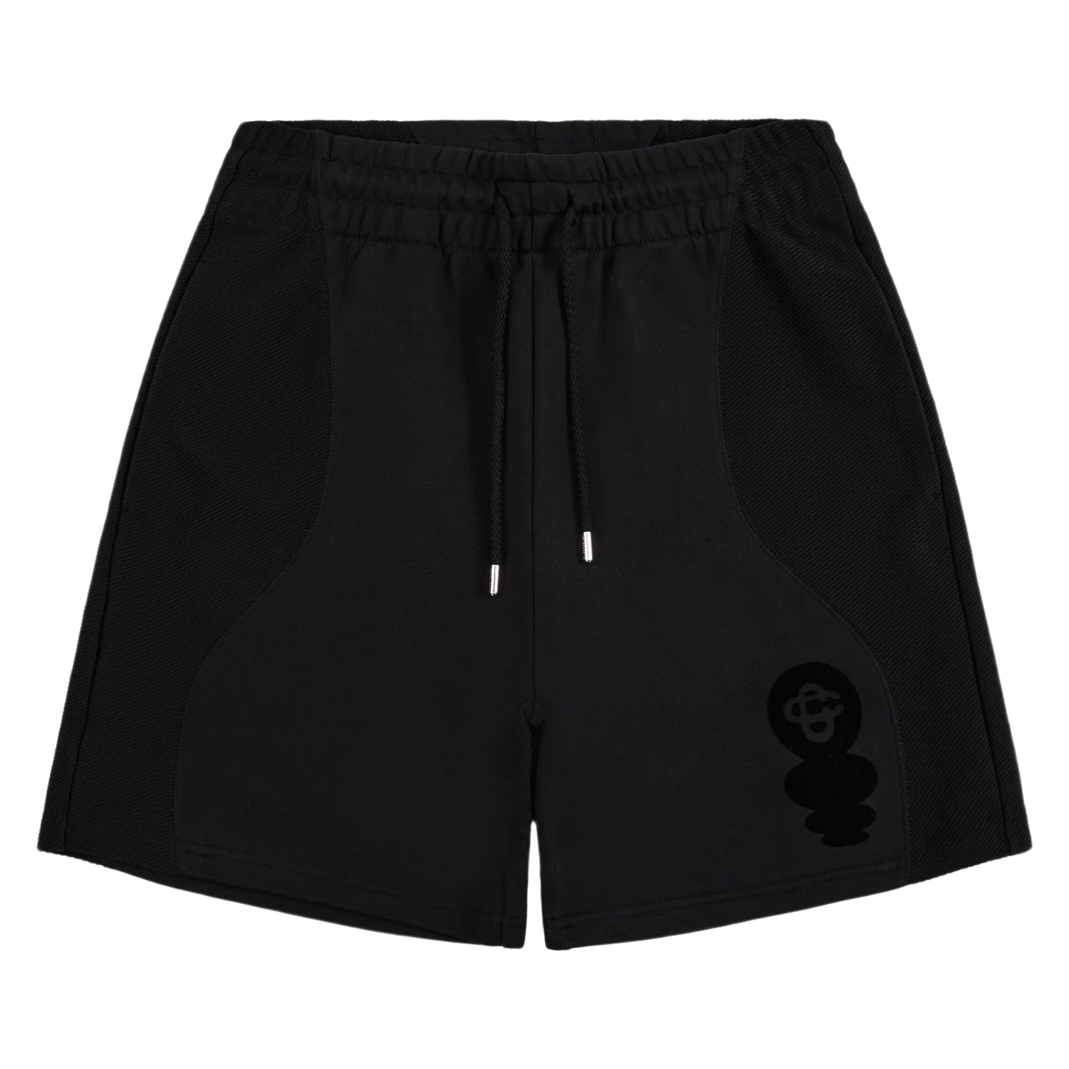 Casablanca Black Squash Logo Flock Print Sweatshorts Black