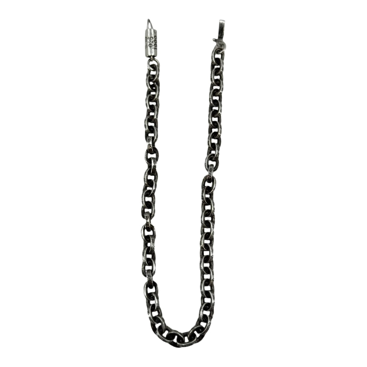Chrome Hearts Silver Paper Chain Bracelet - 8 Inches