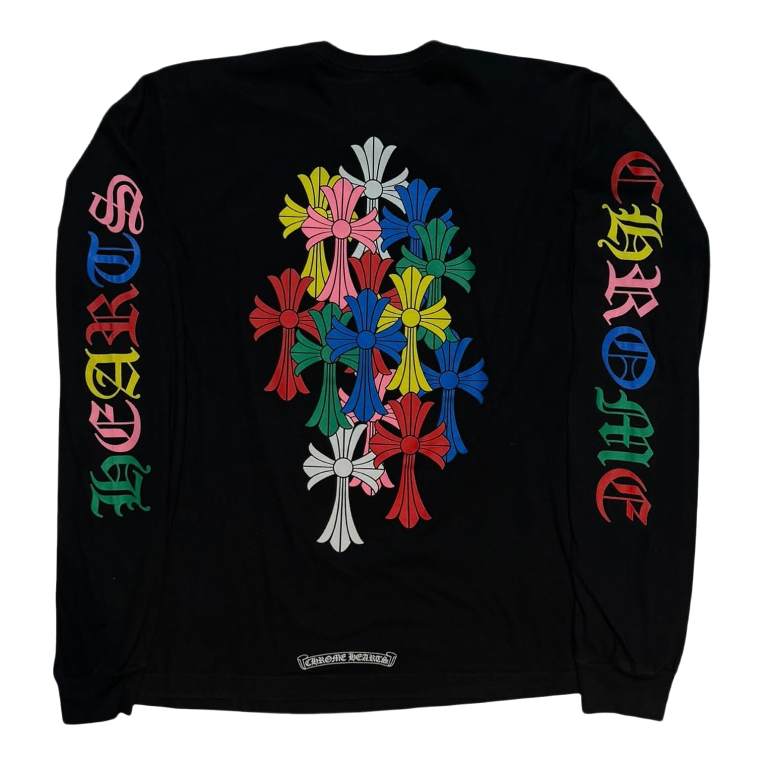 Chrome Hearts Multi Color Cross Cemetery L/S T-shirt Black
