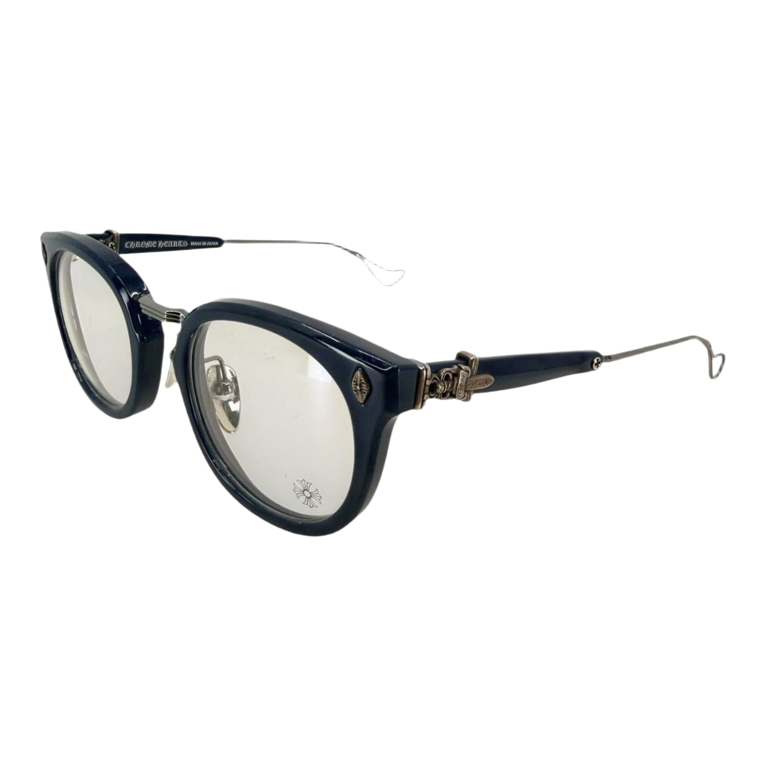 Chrome Hearts Sac Peacock Blue/Silver Glasses