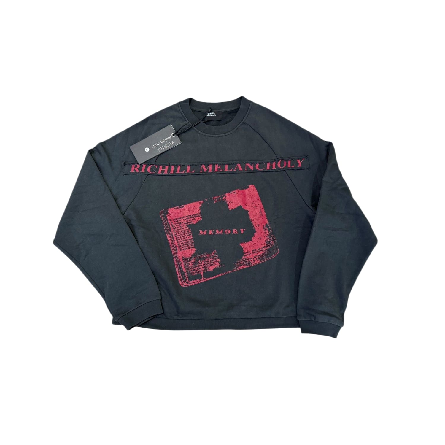 Richill Melancholy Bible Patch Crewneck Black