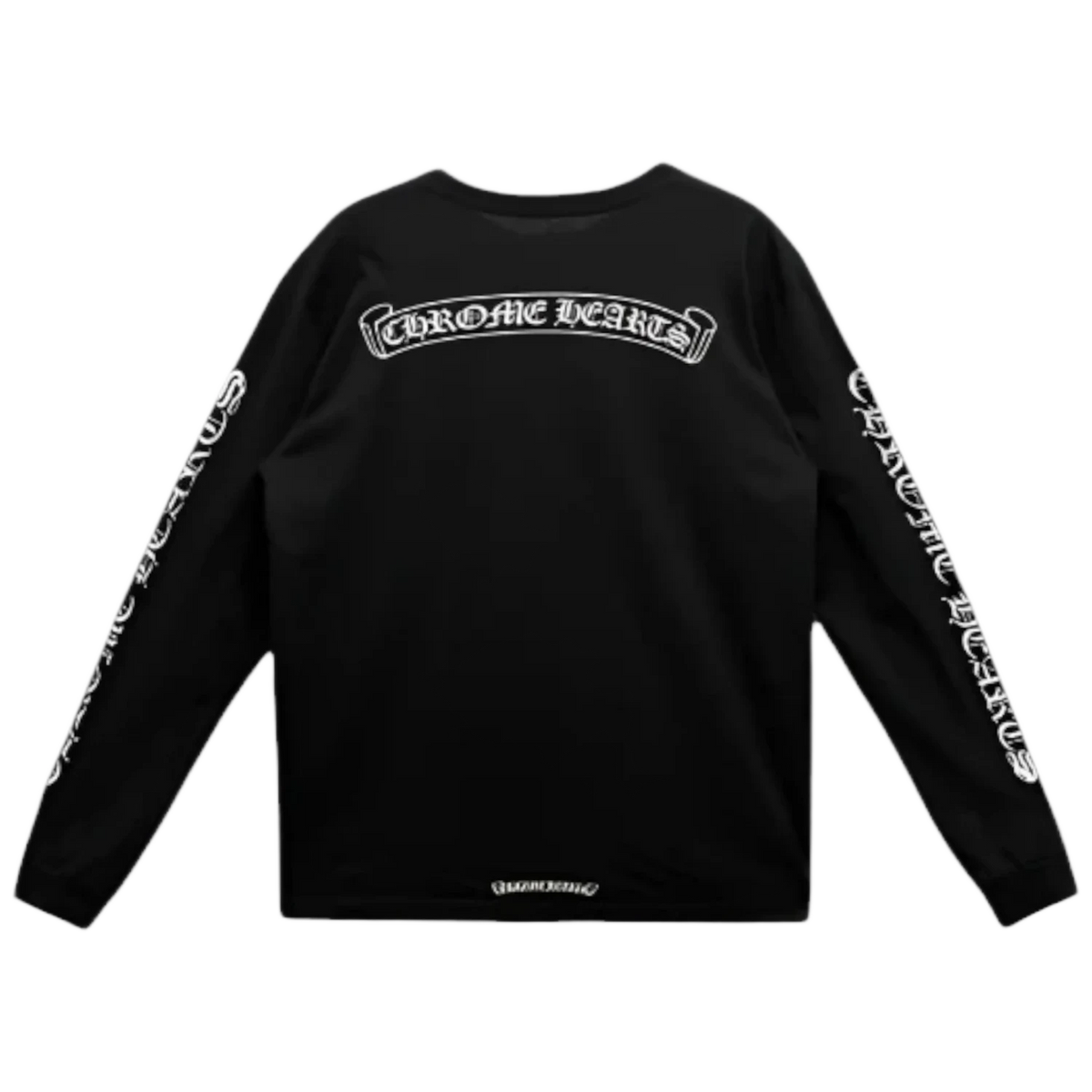 Chrome Hearts Scroll Logo L/S Pocket T-shirt Black