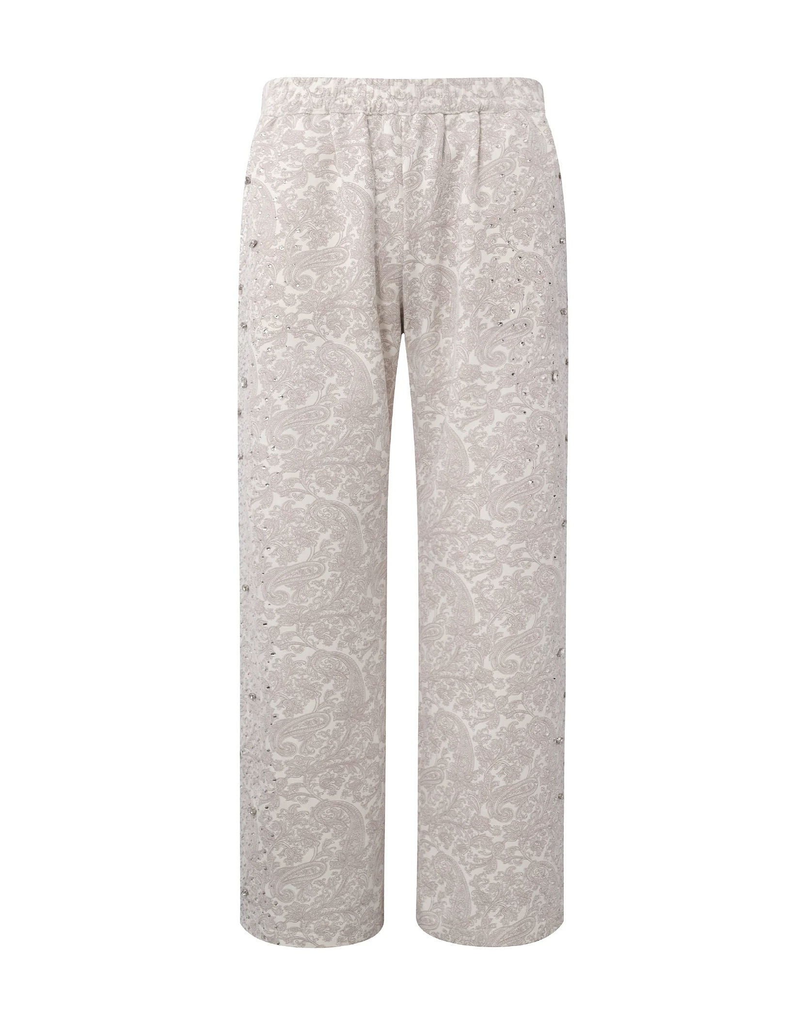Birth of a Royal Child Cashew Blossom Pearl Sweatpants White