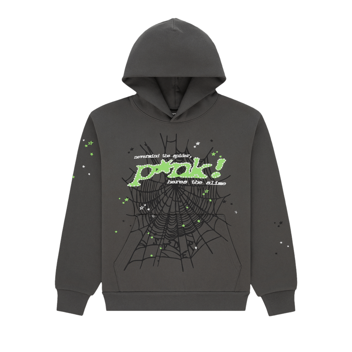 Sp5der Sp5 Punk Pullover Hoodie Slate