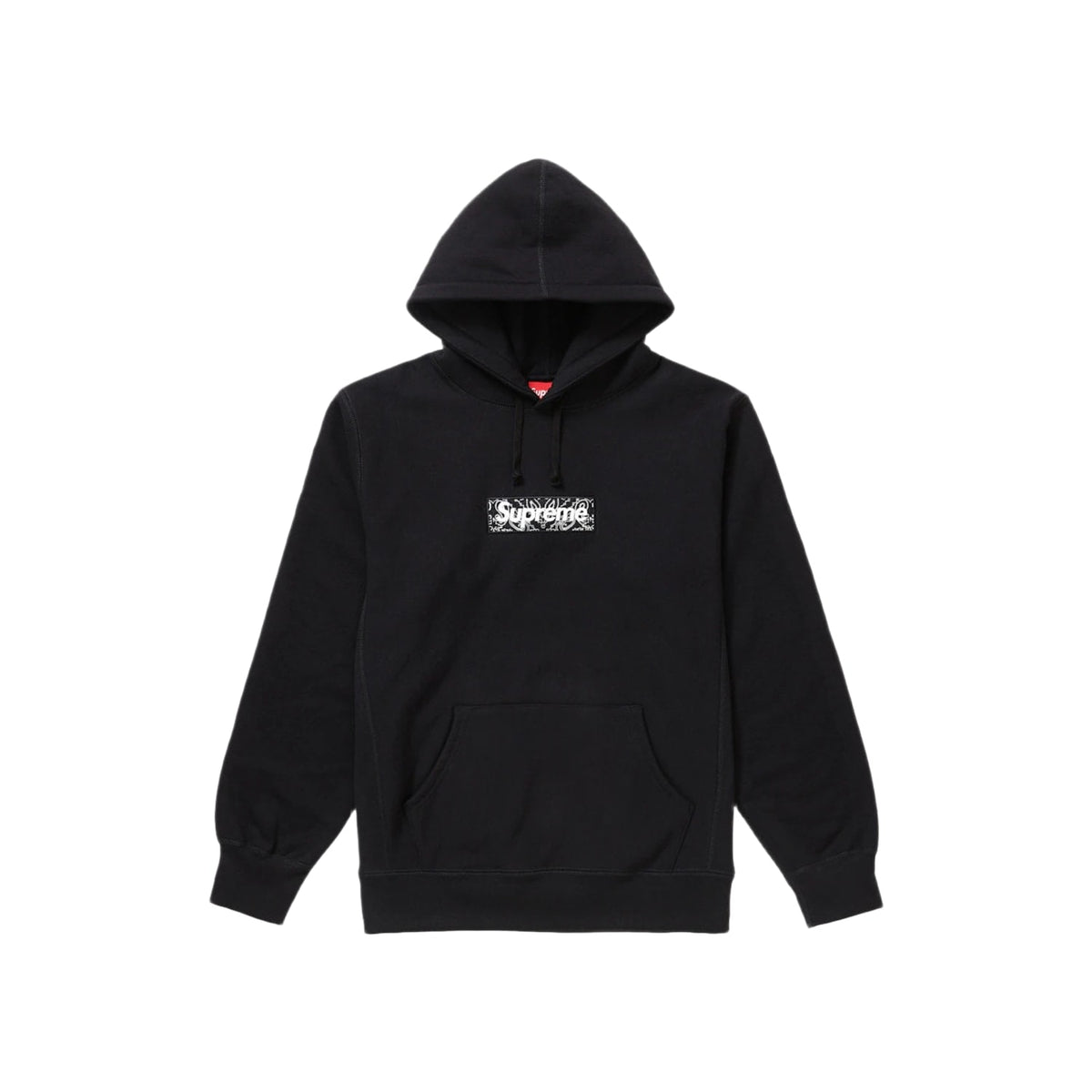 Supreme Bandana Box Logo Hooded Sweatshirt Black