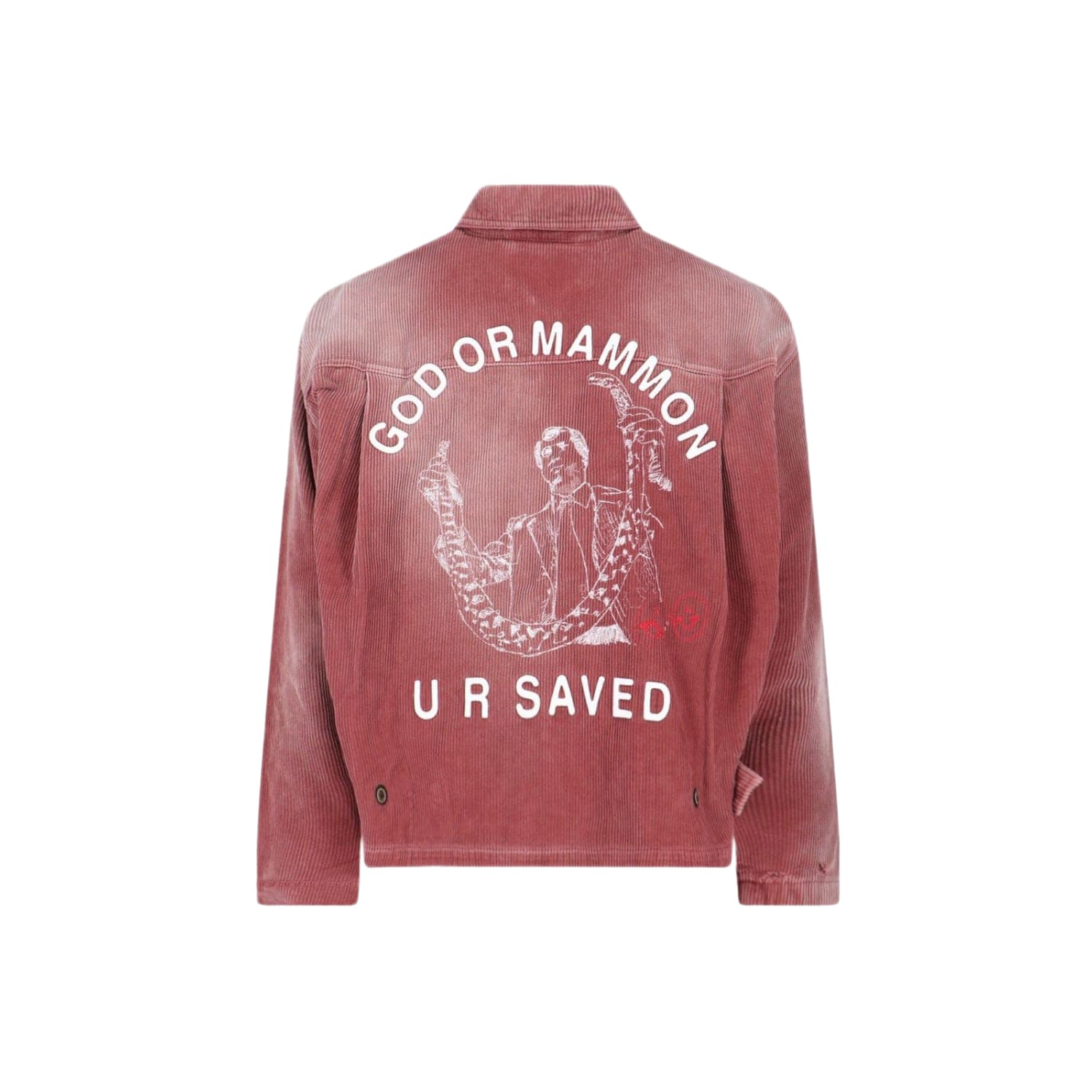Paly Hollywood Synanon Corduroy Work Jacket Burgundy