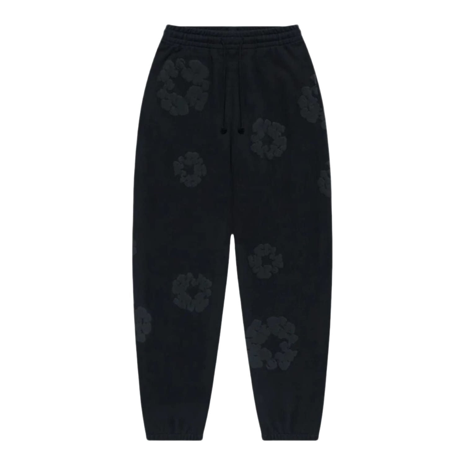 Denim Tears Cotton Wreath Sweatpants Black Monochrome