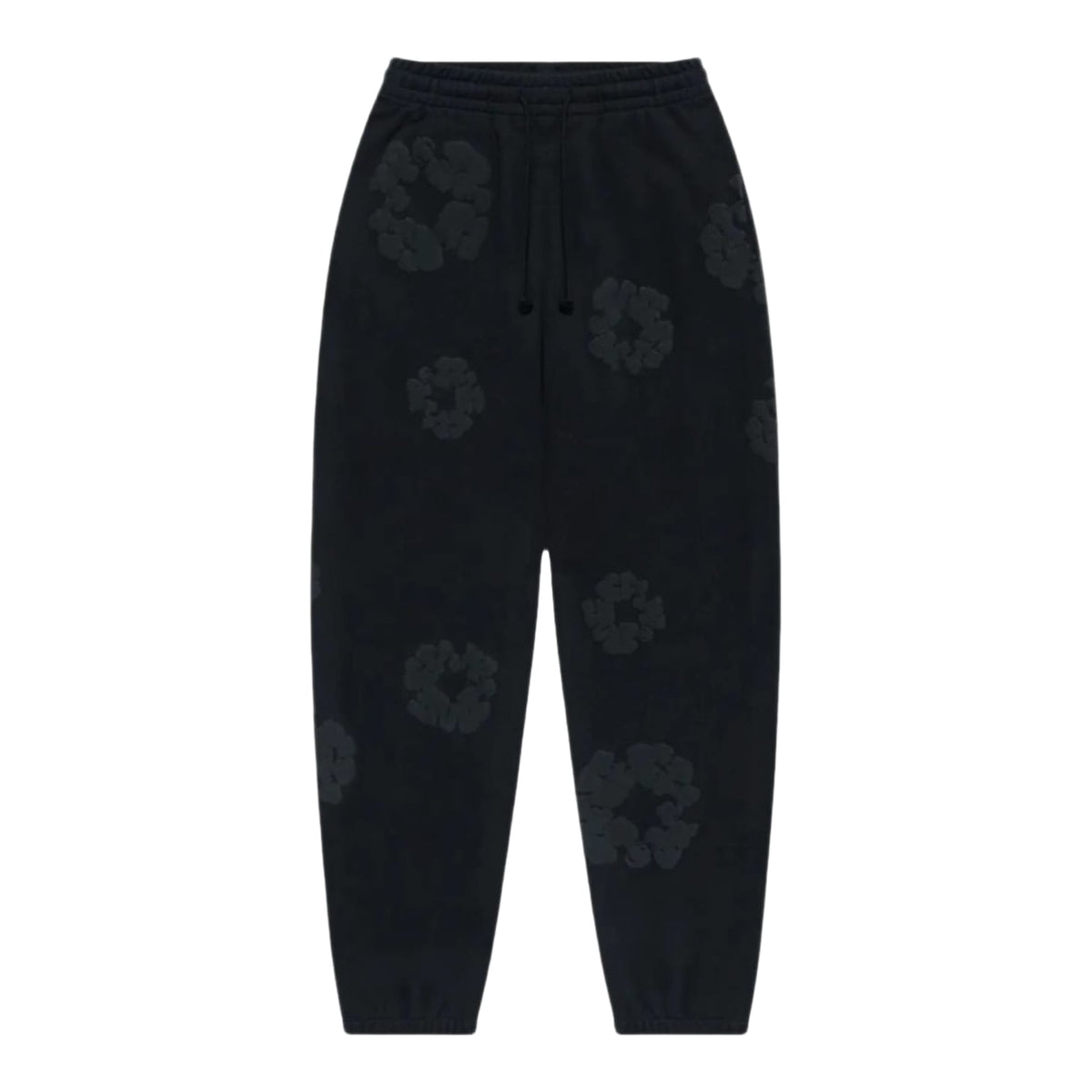 Denim Tears Cotton Wreath Sweatpants Black Monochrome