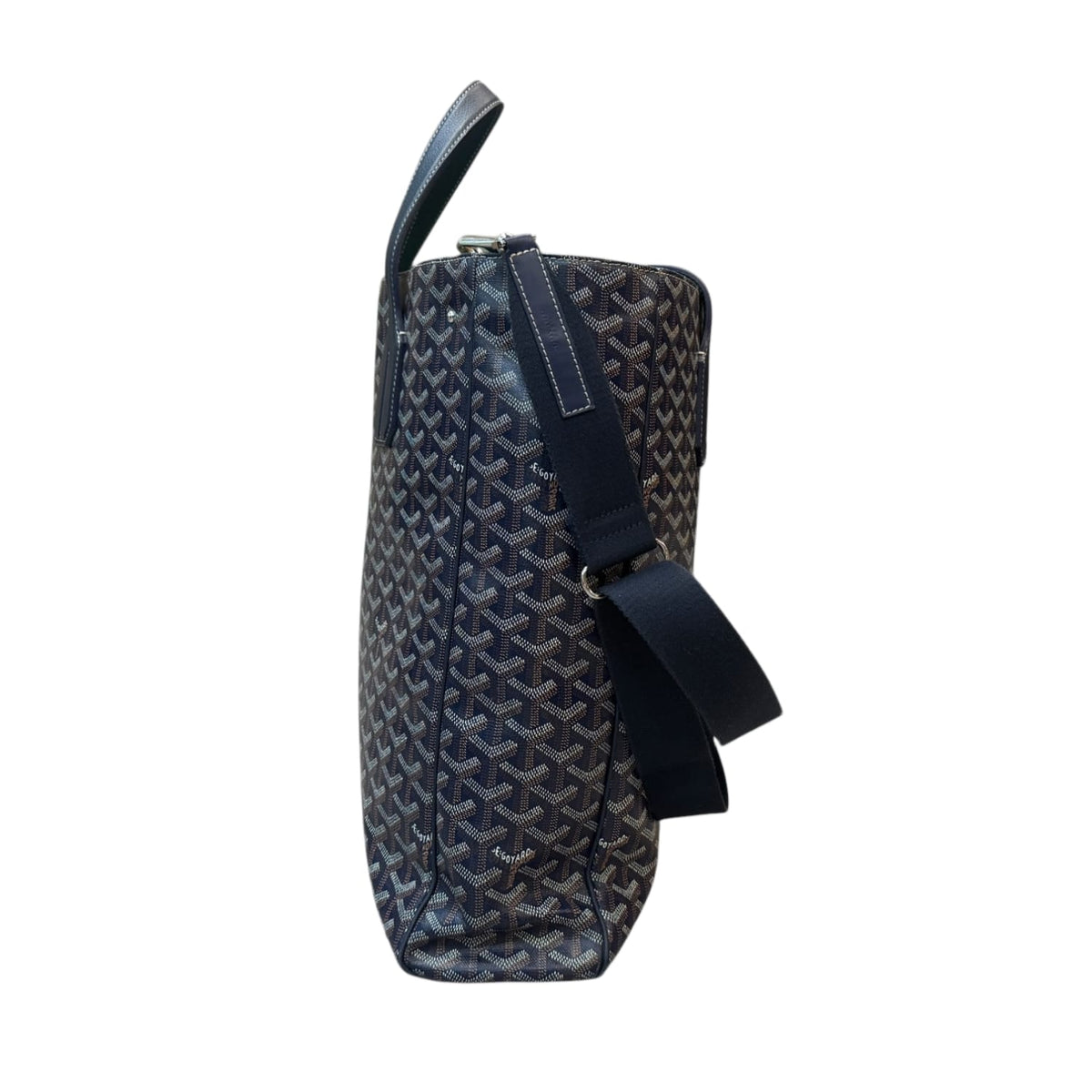 Goyard Voltaire III Tote Bag Navy