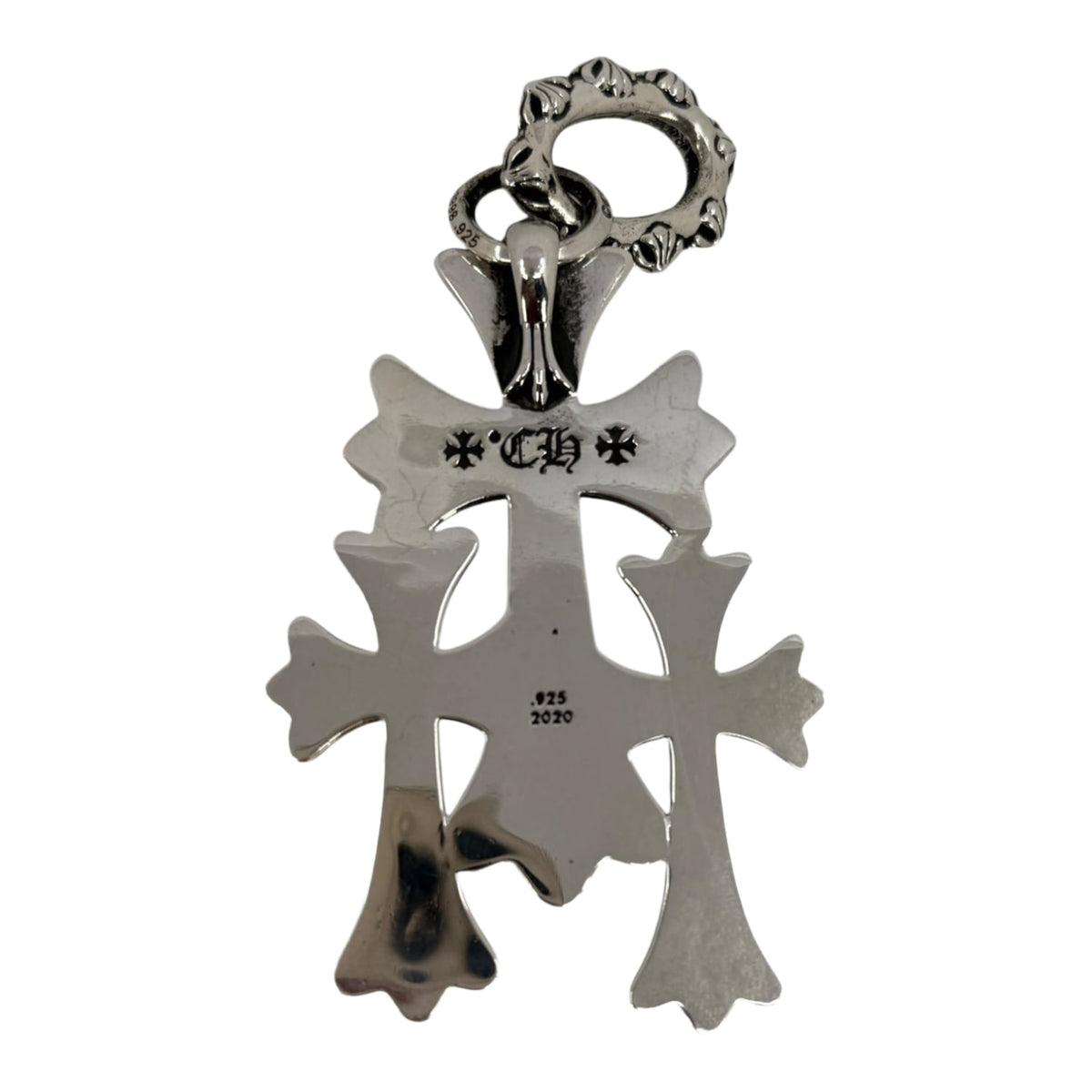 Chrome Hearts Silver XLarge Triple Cross Pendant