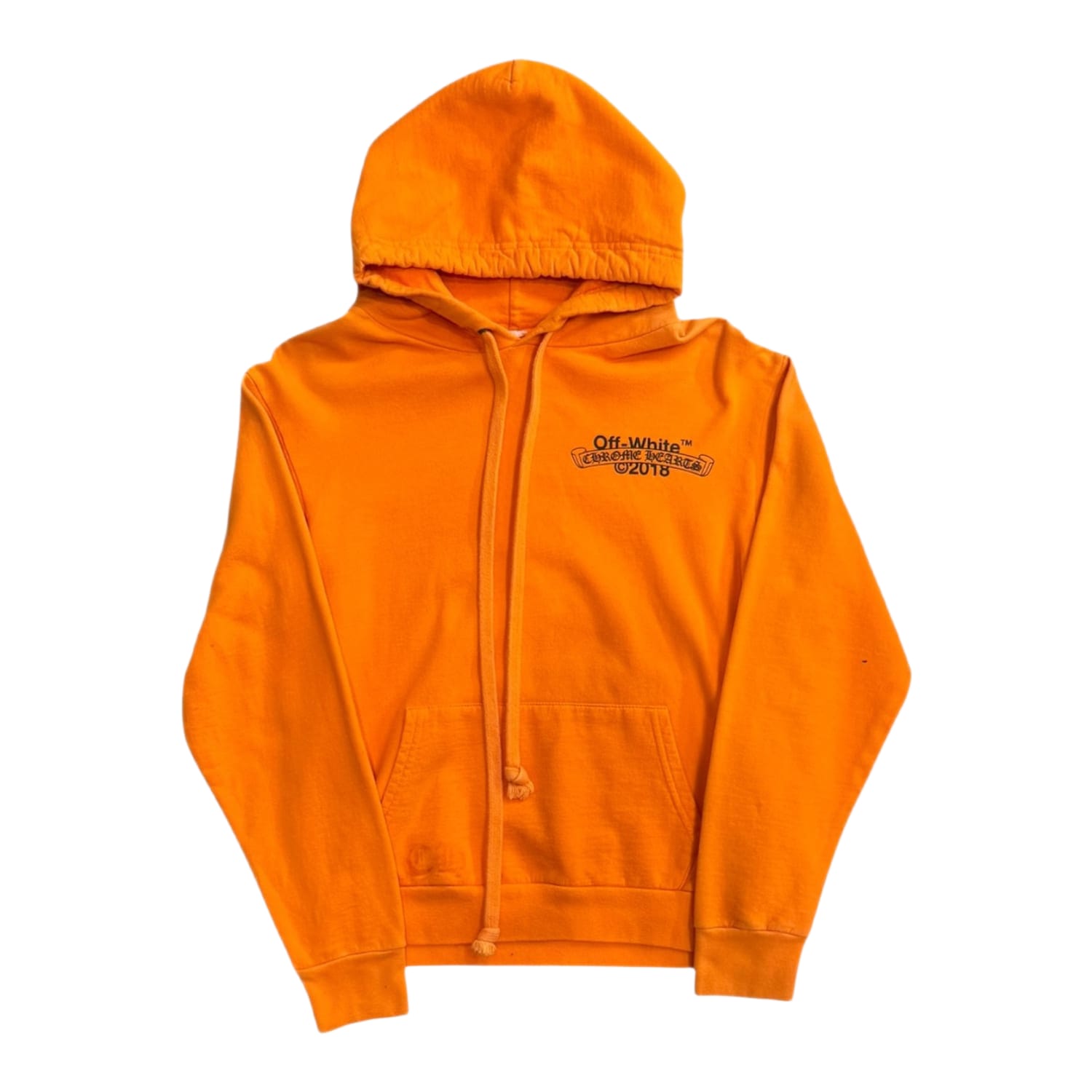 Chrome Hearts Off-White Hoodie Orange