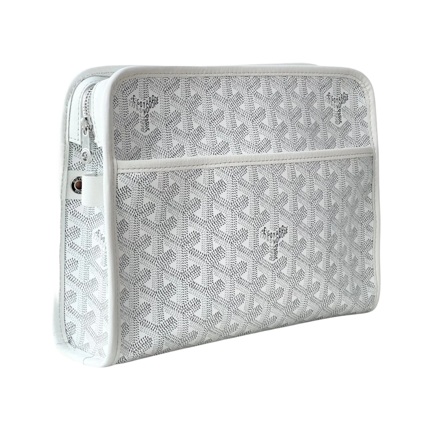 Goyard Jouvence Toiletry Bag MM White