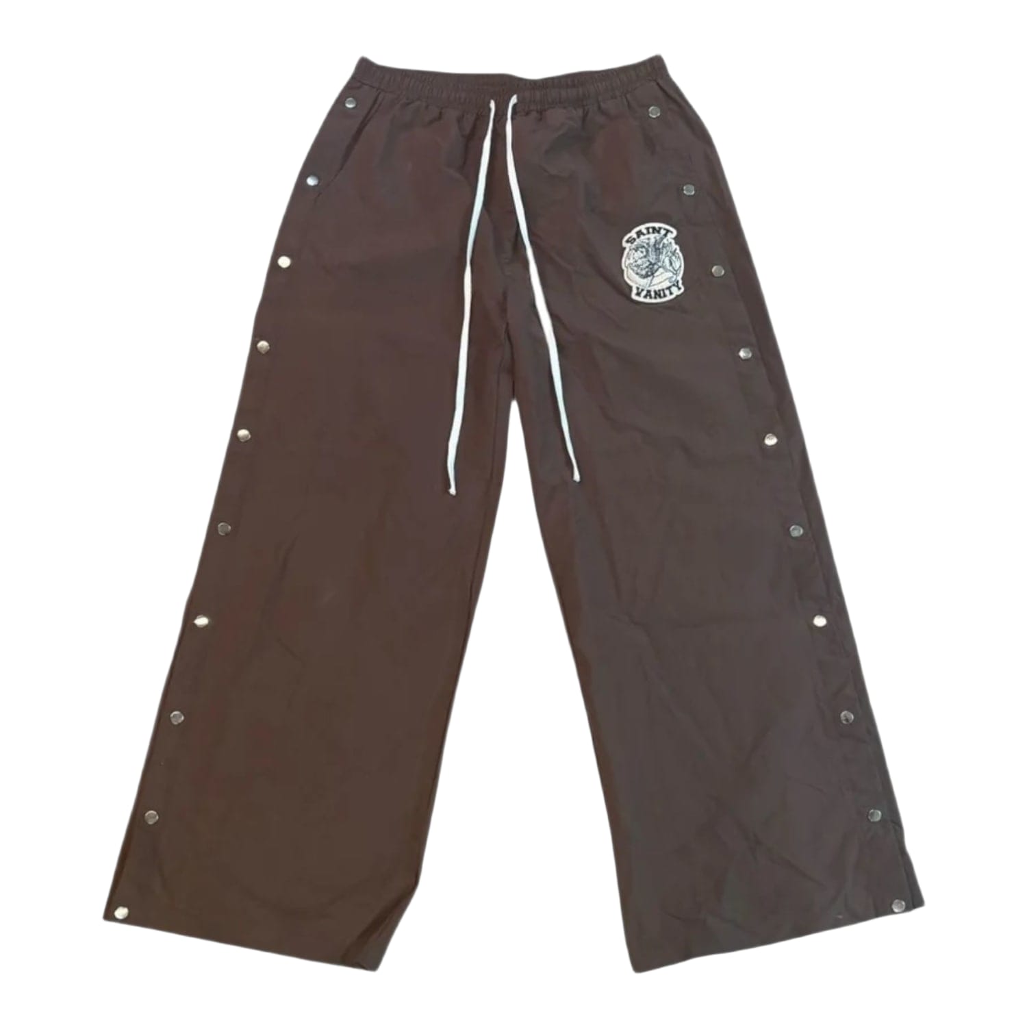 Saint Vanity Nylon Tearaway Pants Brown