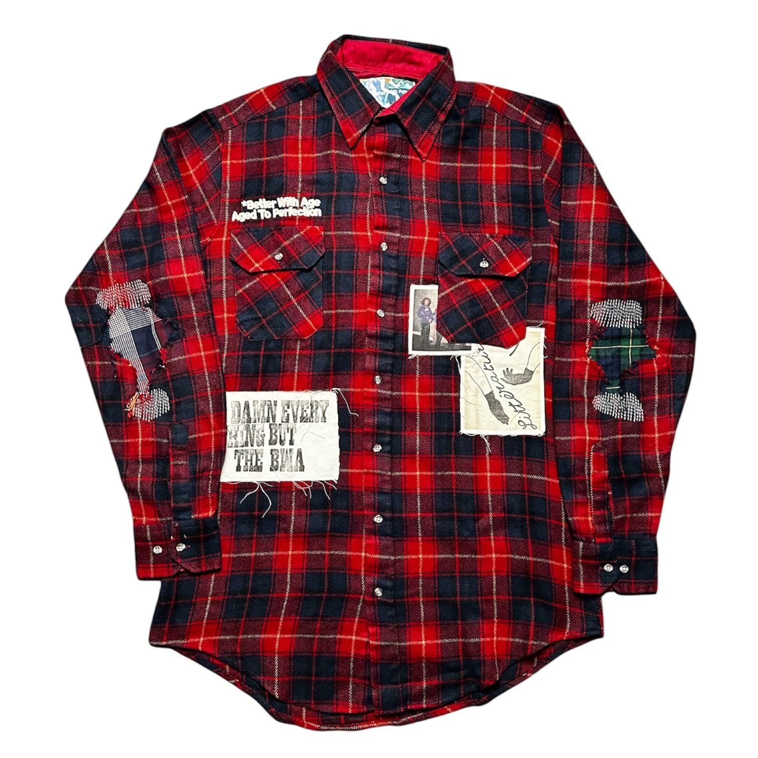 Better With Age Muir Repair Flannel Shirt Red Multi