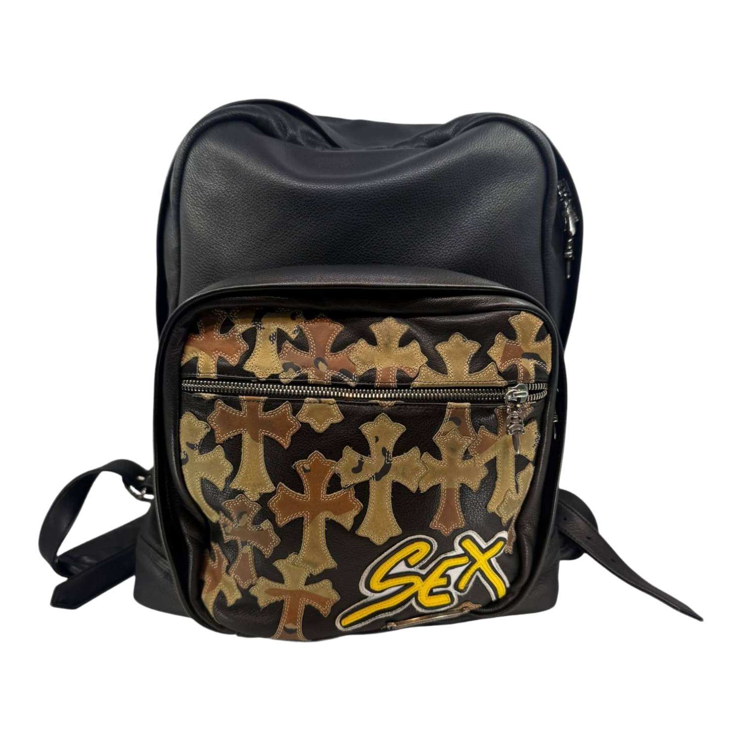 Chrome Hearts Matty Boy Sex Records Leather Backpack