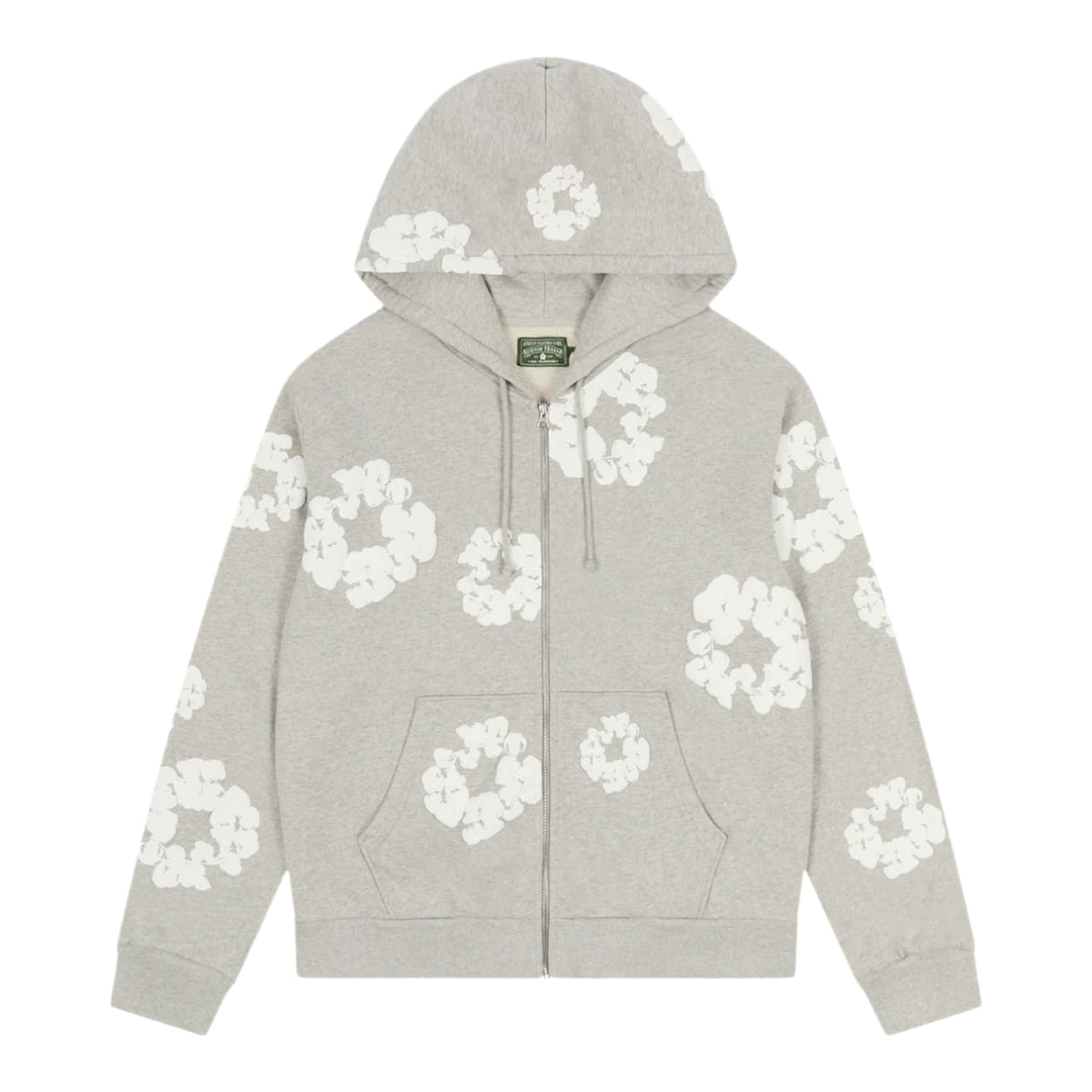 Denim Tears Zip Up Hoodie Grey