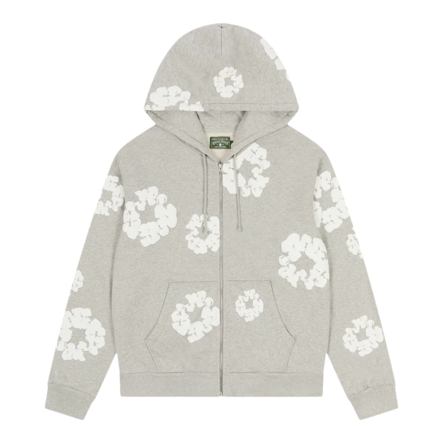 Denim Tears Zip Up Hoodie Grey