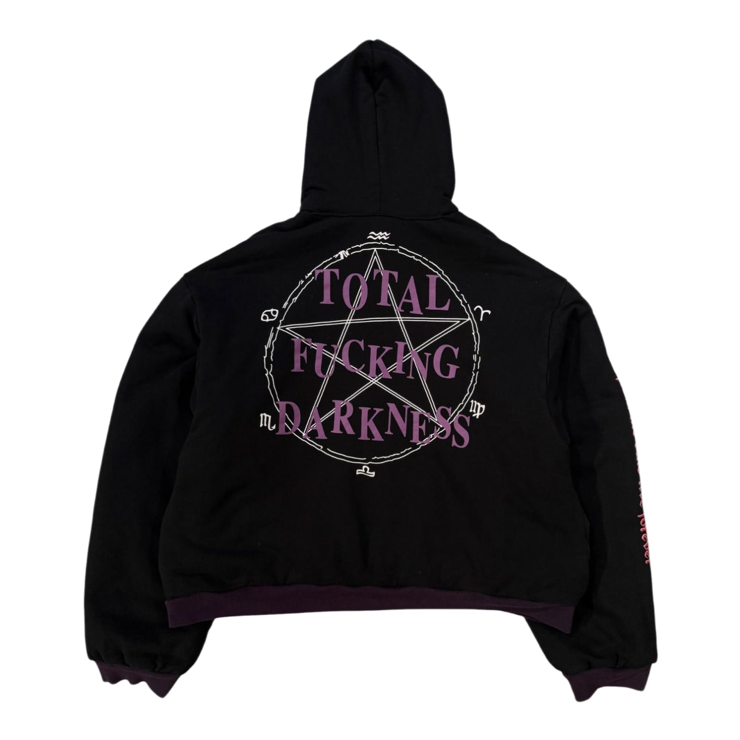 Vetements FW17 Total Fucking Darkness Eleven Inch Gun Club Reversible Hoodie Oversized