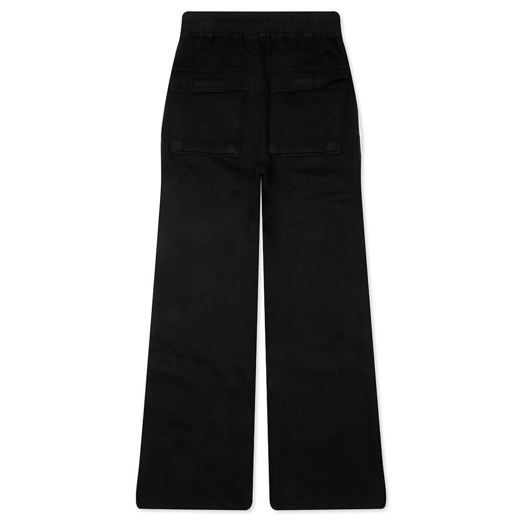 Rick Owens Wide Pusher Sweatpants Black