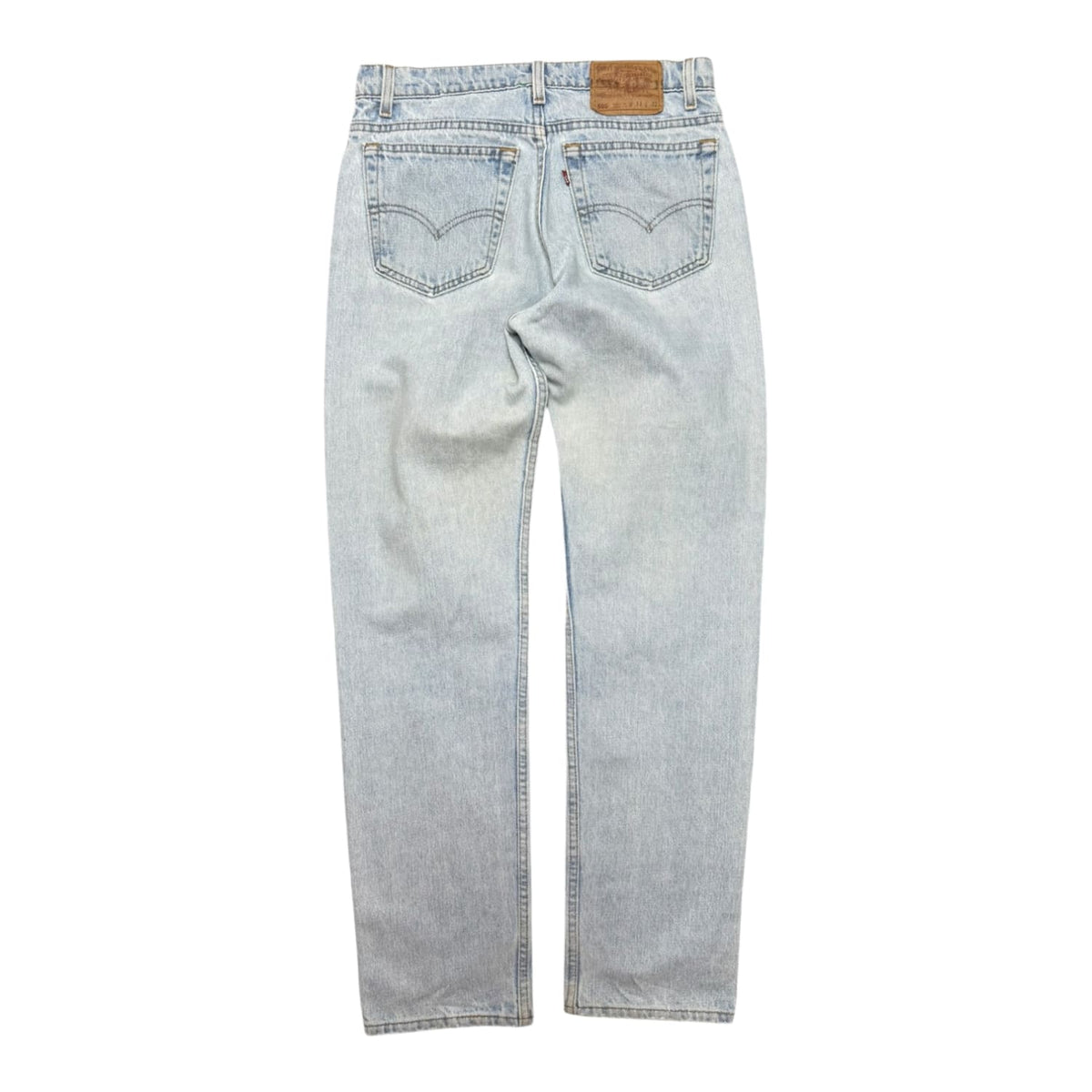 Èlan En Soie Levi’s 505 Washed Blue Crocodile Leather Patches