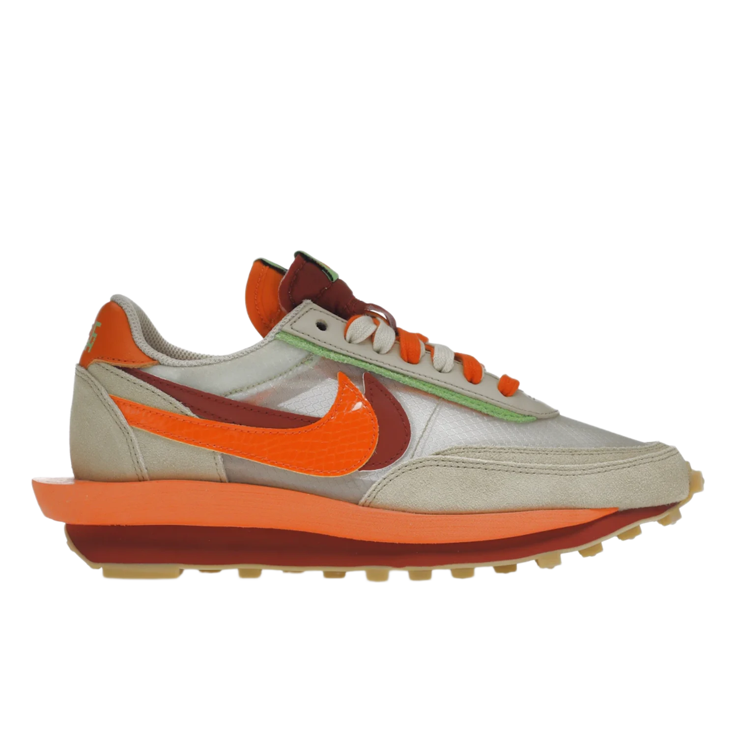Nike LD Waffle sacai CLOT Kiss of Death Net Orange Blaze