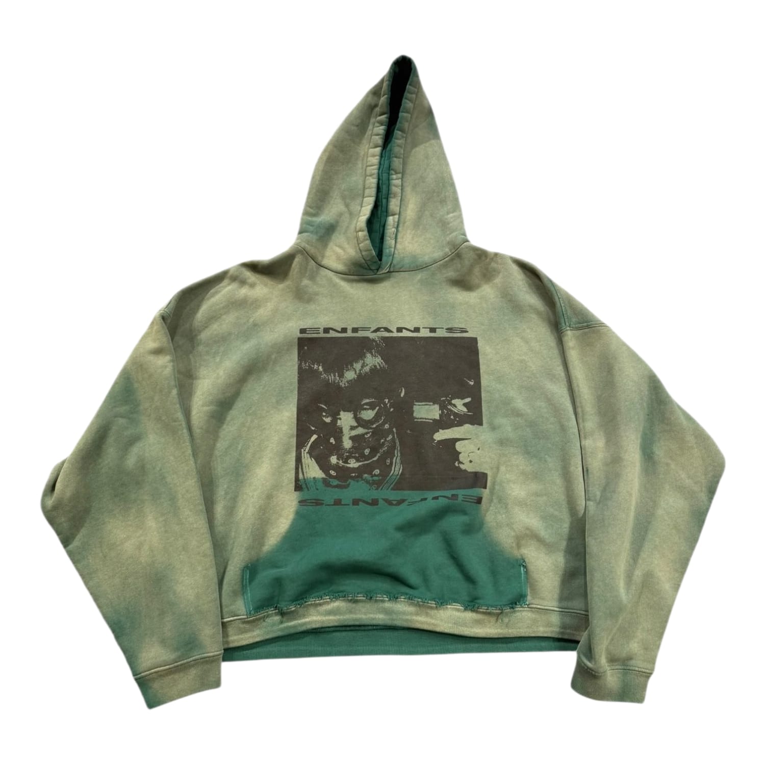 Enfants Riches Déprimés Girl/Gun Hoodie Faded Green/Black