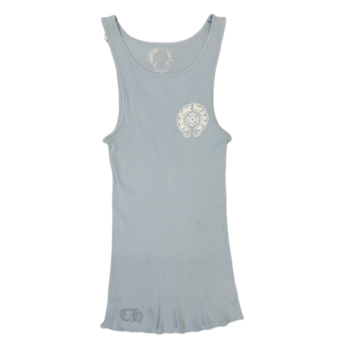 Chrome Hearts Baby Blue Rib Tank Blue