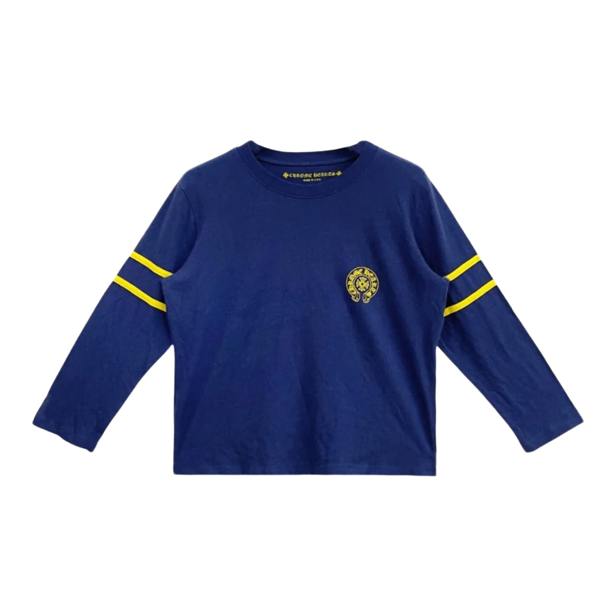 Chrome Hearts Women's Roller Skates 33 Horseshoe Blue Long Sleeve Tee