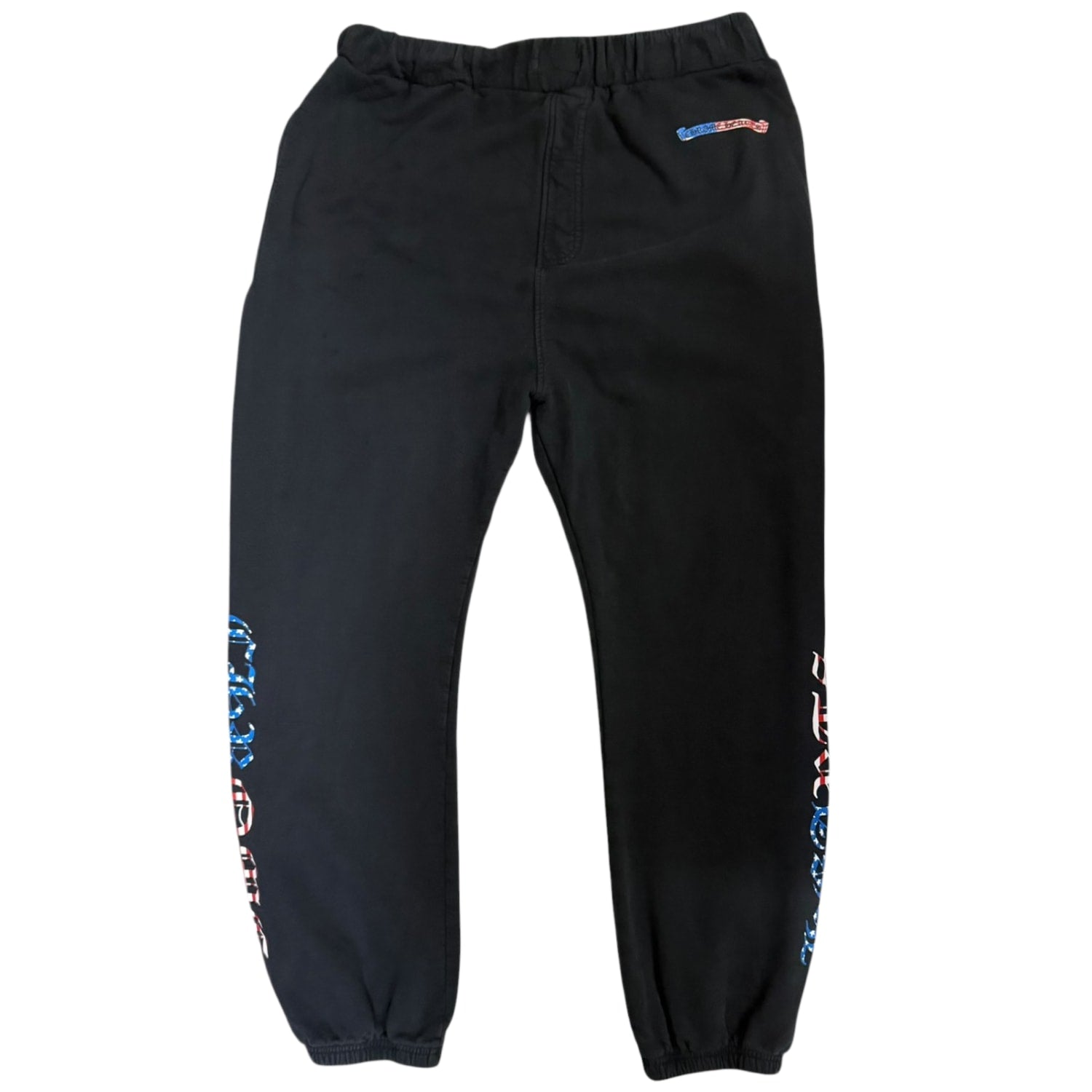 Matty Boy Black USA Flag Script Logo Sweatpants