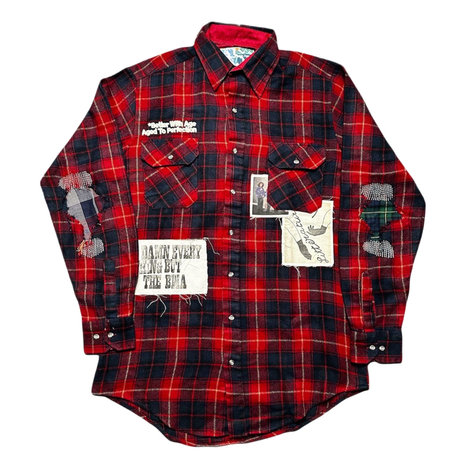 Better With Age Muir Repair Flannel Shirt Red Multi