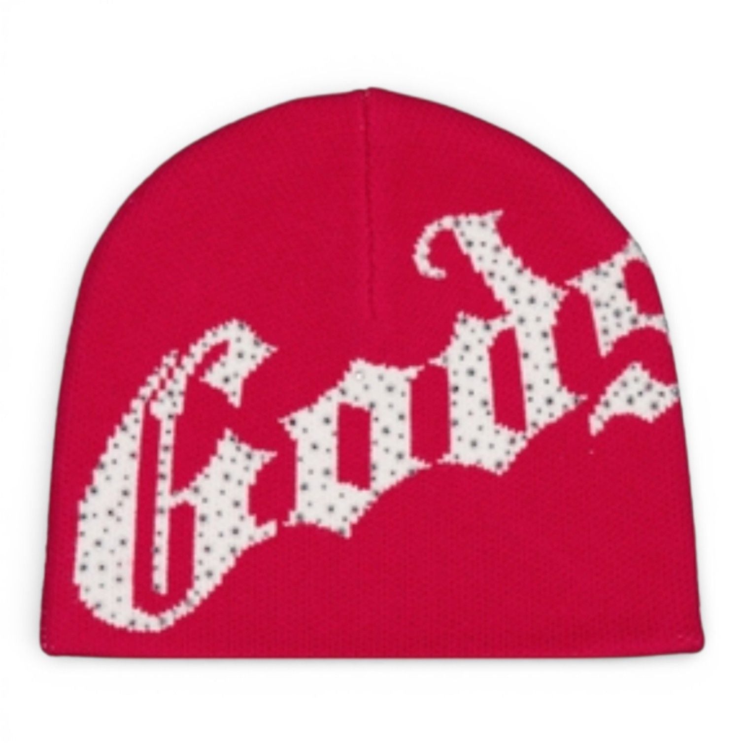 Godspeed OG Logo Studded Beanie Red White